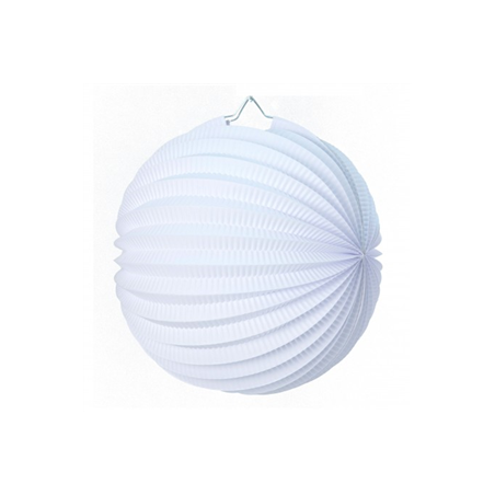 Lampion rond blanc papier - Diam. 30cm