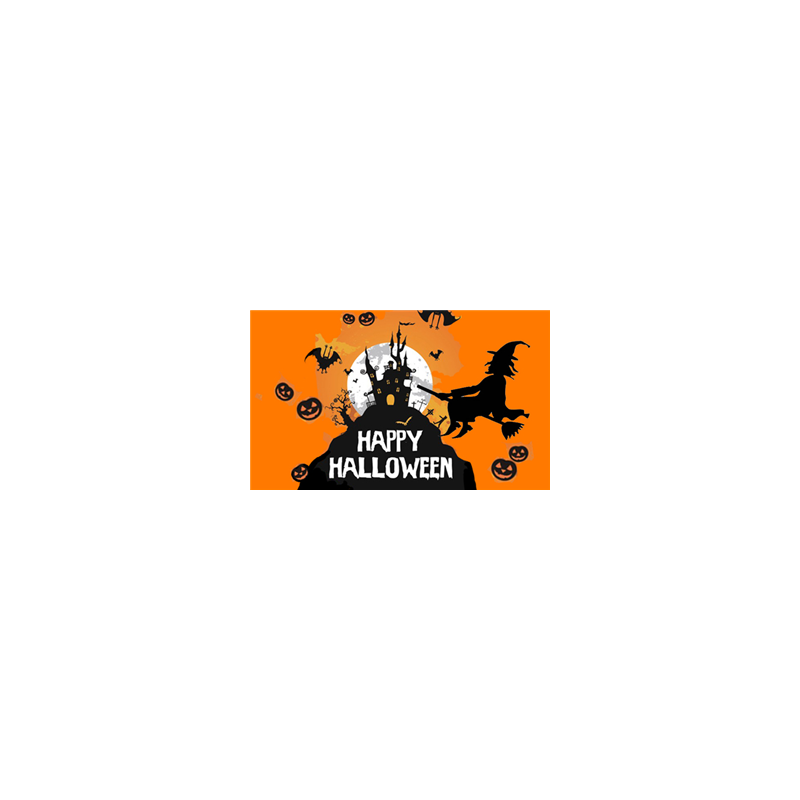 Drapeau Halloween - tissu - 90 x 150cm
