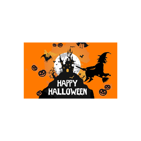 Drapeau Halloween - tissu - 90 x 150cm