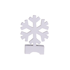 Flocon blanc - Bois - Diam 13cm