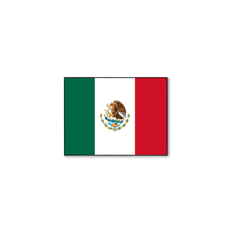 Drapeau Mexique - tissu - 60 x 90cm