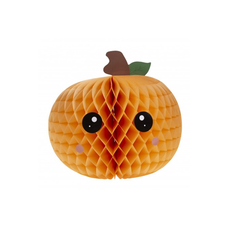 Citrouille orange papier - Diam. 20cm