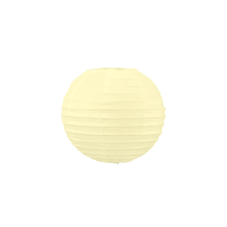 Lanterne japonaise en papier beige crème - Diam. 20cm
