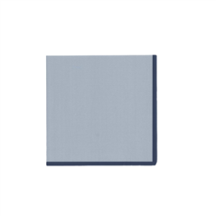 Lot de 10 Serviettes en papier Bleu Orage et Bleu Marine 33 x 33cm - 3 Plis