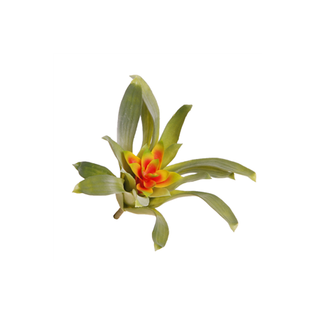 Fleur exotique Billbergia 25cm (fleur artificielle sur 23 cm)