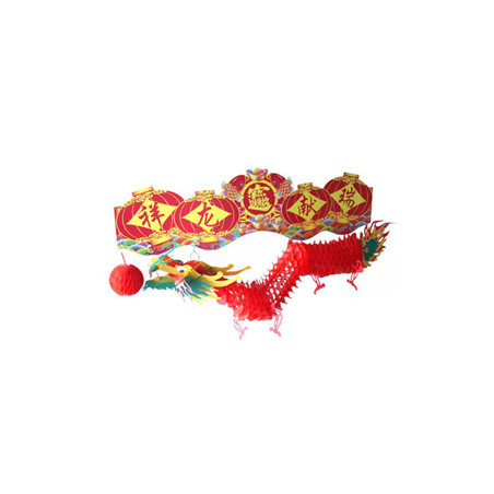 Dragon en PLASTIQUE- long 42 cm -  intérieur/extérieur