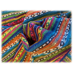 Tissu mexicain coton - coupe de 2m - Larg. 150cm
