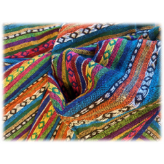 Tissu mexicain coton - coupe de 1m - Larg. 150cm