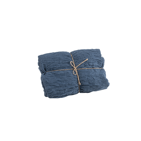 Chemin de table Cheesecloth bleu orage 90cm x 3m