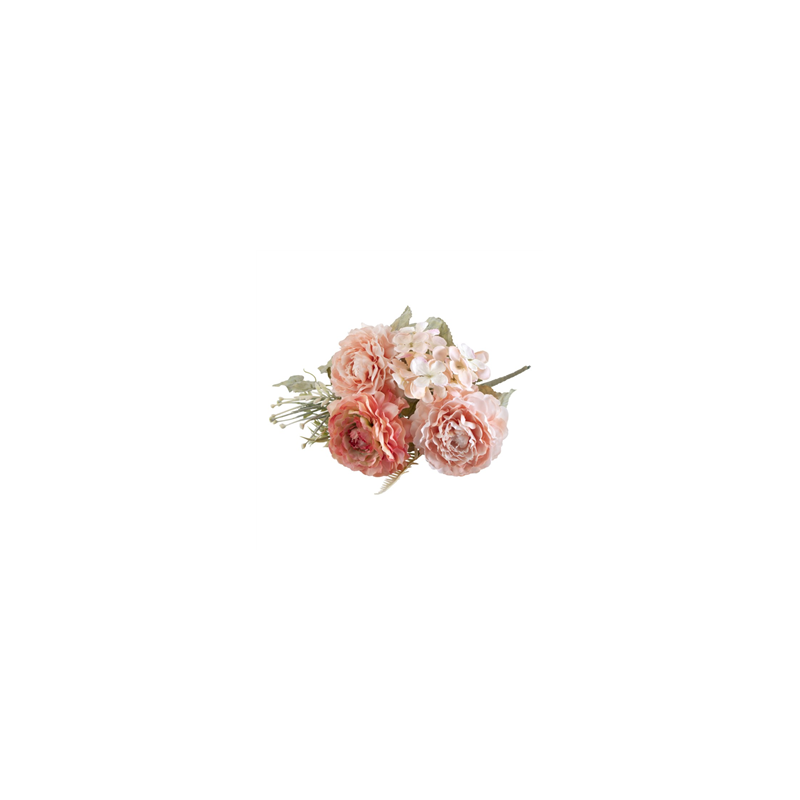 Bouquet de 3 Renoncules roses - Haut. 32cm