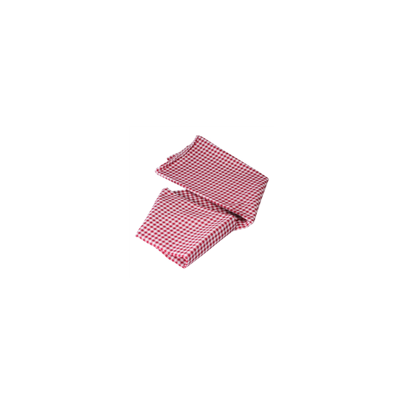 Nappe en tissu Vichy rouge 145 x 250cm