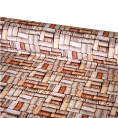Tissu motifs bouchons coton - Larg. 140cm (vendu au mètre)