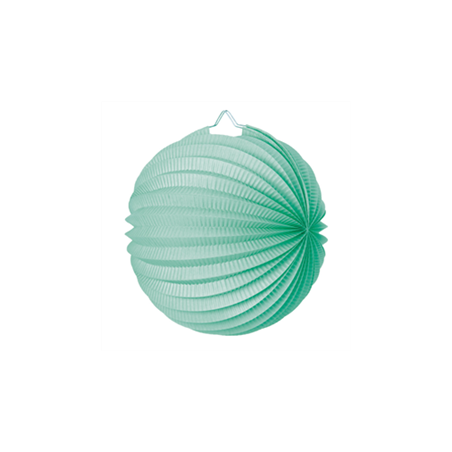 Lampion rond vert céladon papier - Diam. 20cm