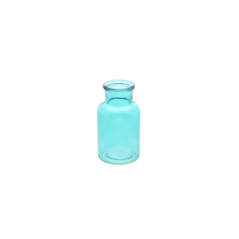 Vase lolita en verre bleu canard 5,7 x 10,5cm