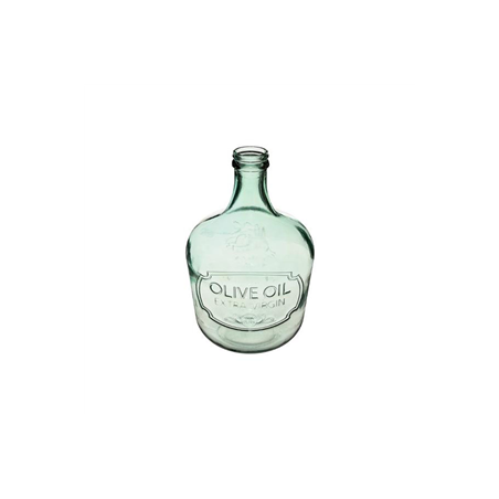 Vase Dame Jeanne Olive Oil en verre vert 27 x 42,5cm
