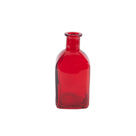 Vase en verre rouge 6,5 x 13,5cm - 290ml