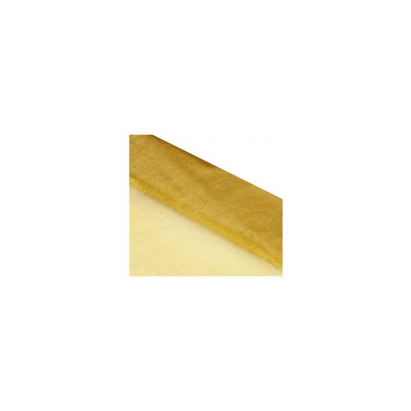 Organza beige d'orée - 50% polyester 50% polyamide - lar 150 cm (vendu au mètre)
