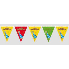 Guirlande Joyeux Anniversaire - plastique Long. 6m