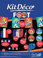 Découvrez le kit décoration foot proposé par Décors du monde