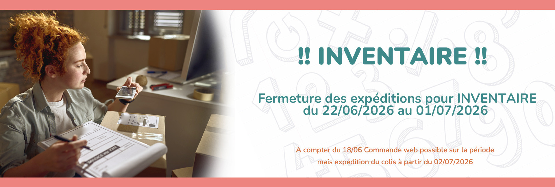 !! INVENTAIRE du 22/06 au 01/07 !!